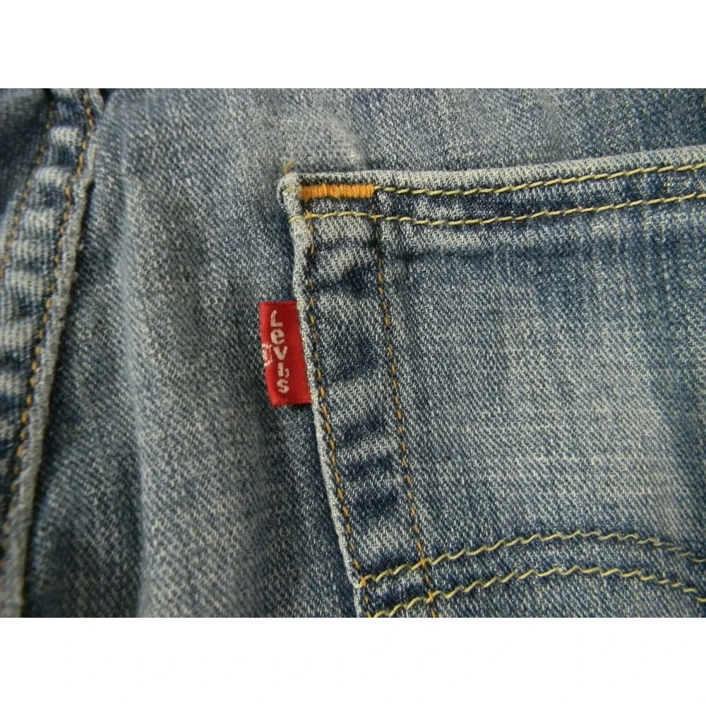 Levi's‎ 505 jeans Men's 34 x 30 Regular Fit Straight blue stretch denim pants